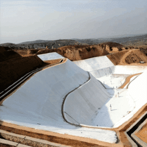 Capa primaria antifiltración de geomembrana de HDPE para vertedero de residuos peligrosos