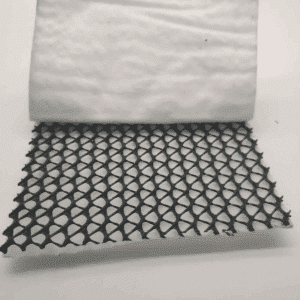 Red de drenaje compuesta 3D de alto caudal con tejido filtrante geotextil