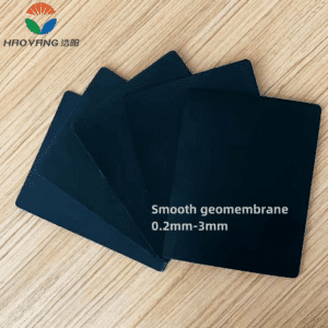 HDPE Geomembrane Liner Installation on Retaining Wall Structure