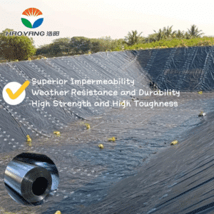HDPE geomembrane for artificial lakes