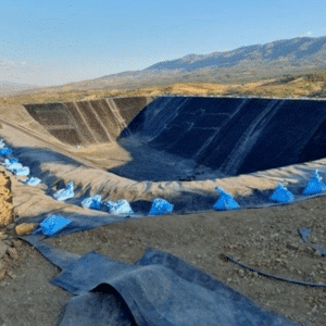 Anti-Seepage Geomembrane Installation on River Embankment Project