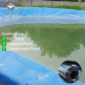 Multi-Purpose HDPE Geomembrane Installation in Ornamental Lotus Pond