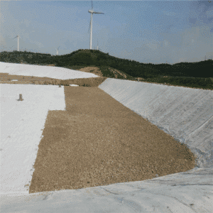 Geotextil de poliéster de fibra larga 150/250/300/400 para aplicaciones de filtración