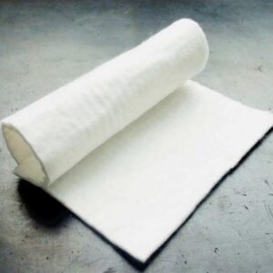 Slope Protection Geotextile Installation for Erosion Control on River Bank with Rip-Rap Armor