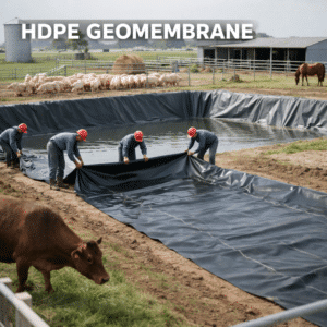 Liner de HDPE para estanques de ganado