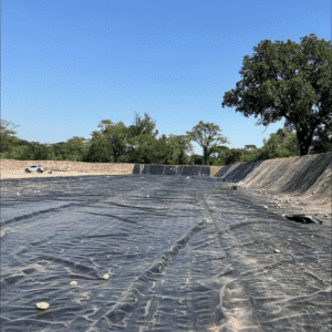 Salt Gradient Solar Pond Geomembrane for Distilling Brine Water Lagoons