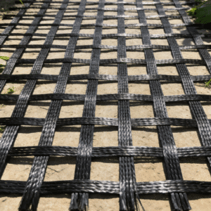 Innovative fiberglass geogrid material for road reinforcement